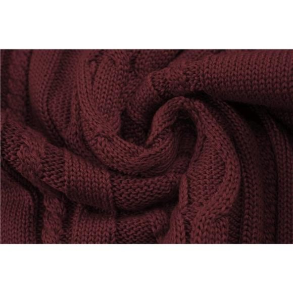 Men's Pullover Long Sleeve Crewneck Knitted Sweater - Picture 5 of 5